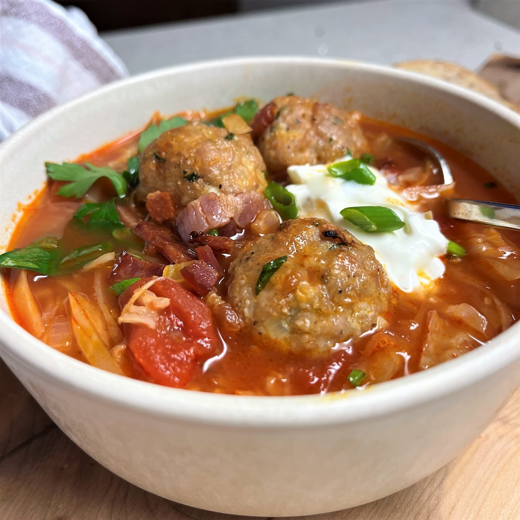 Hungarian Cabbage Soup With Meatballs The Hungary Soul