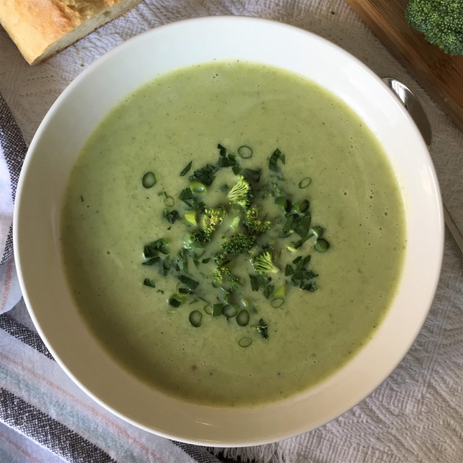 Light Creamy Broccoli and Potato Soup - The Hungary Soul