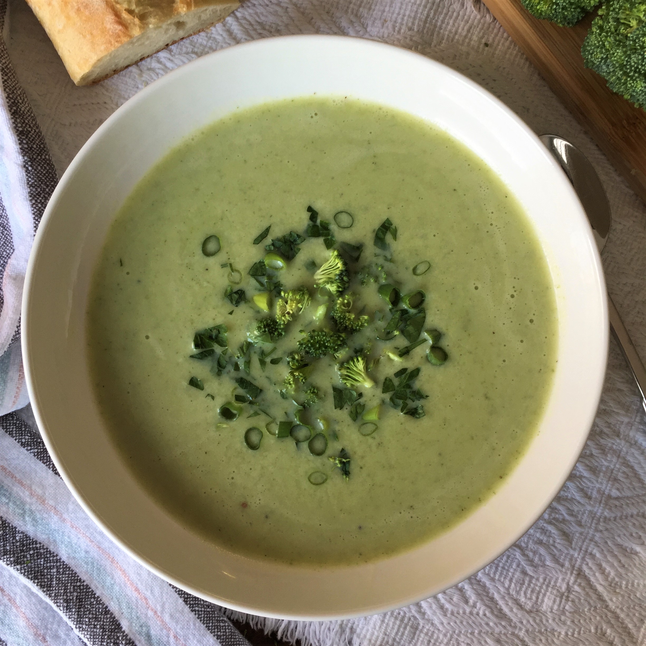 Light Creamy Broccoli and Potato Soup - The Hungary Soul