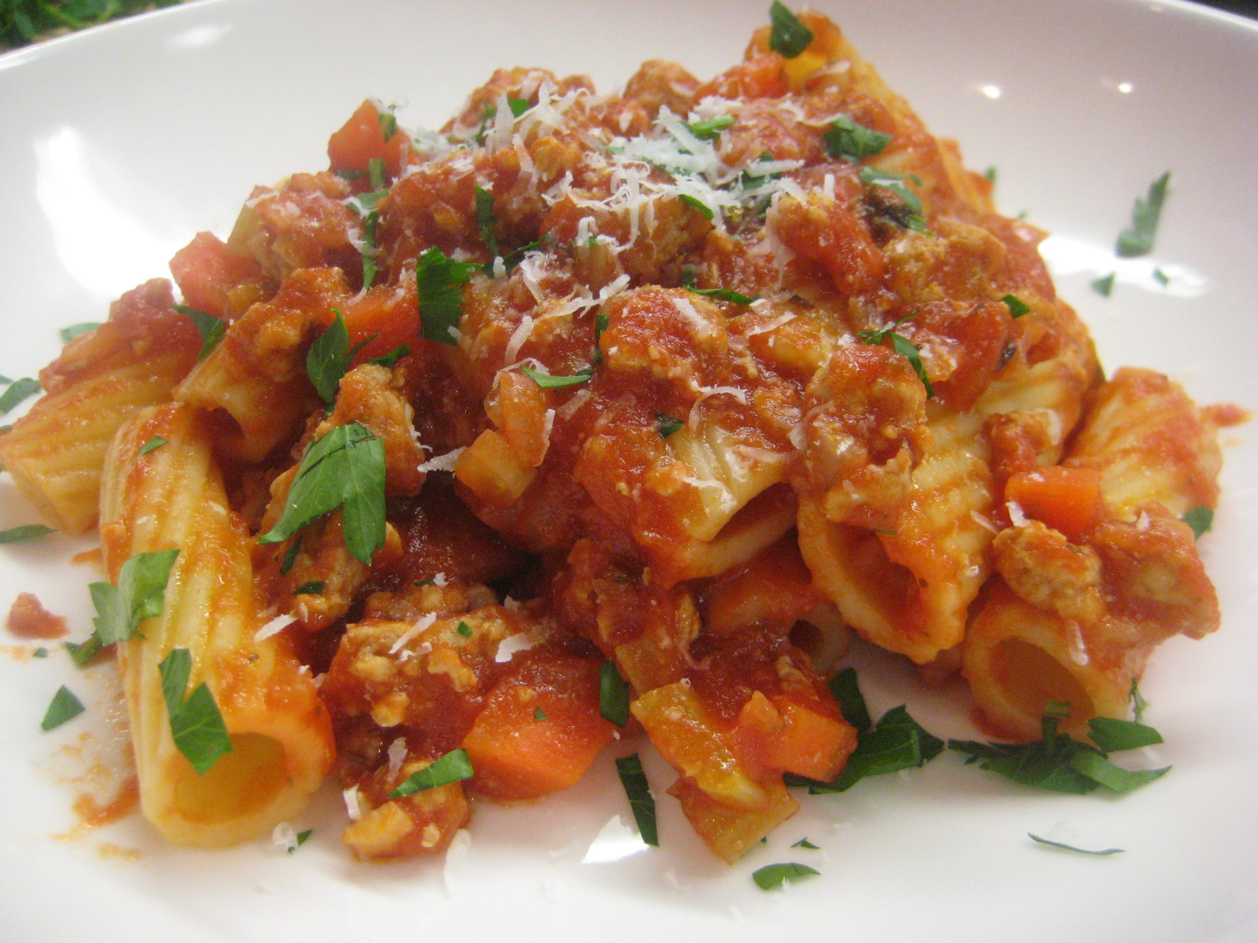 Pork Bolognese Rigatoni The Hungary Soul