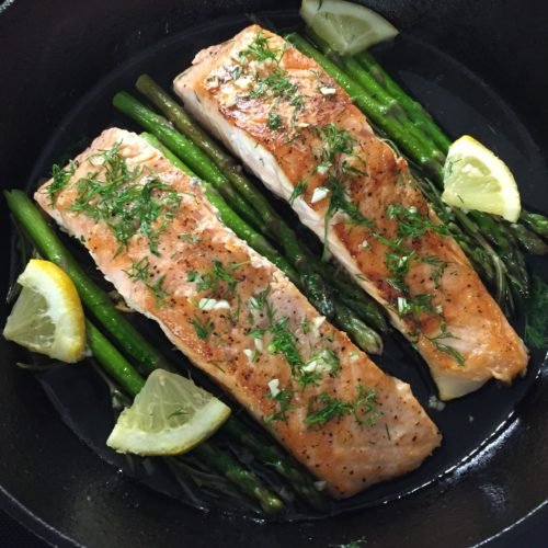 Pan-Seared Salmon with Rosemary Garlic Butter Sauce - The Hungary Soul