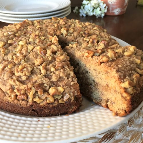 Banana Coffee Cake with Maple Glaze - The Hungary Soul