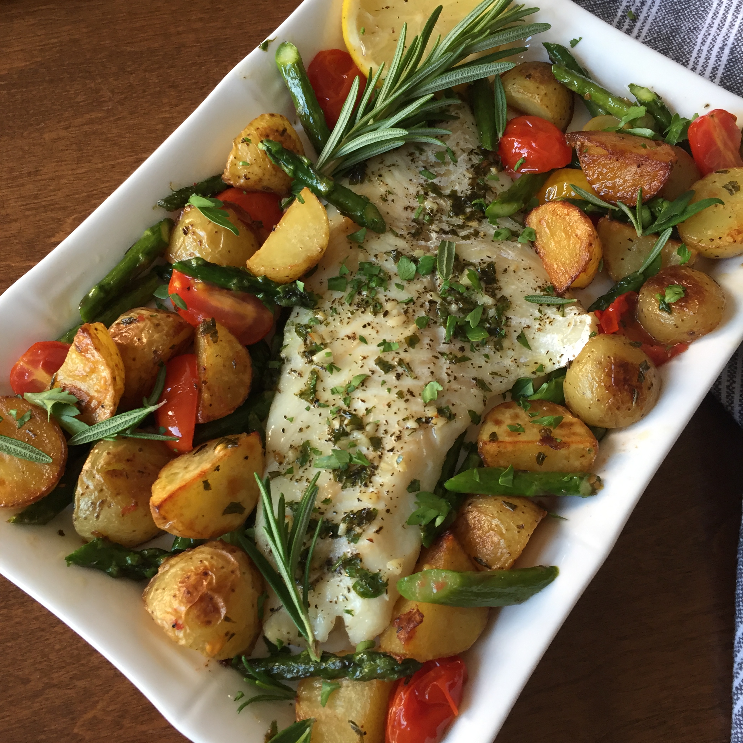 Baked Haddock with Lemon Tarragon Butter Sauce - The Hungary Soul