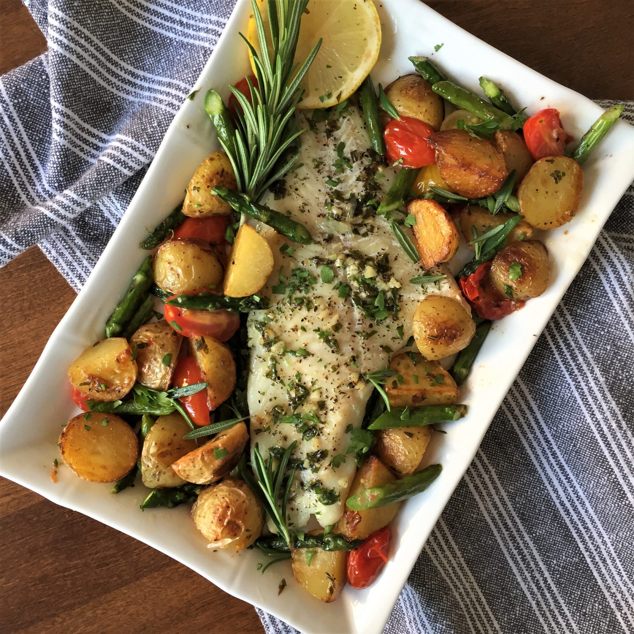 Baked Haddock with Lemon Tarragon Butter Sauce - The Hungary Soul