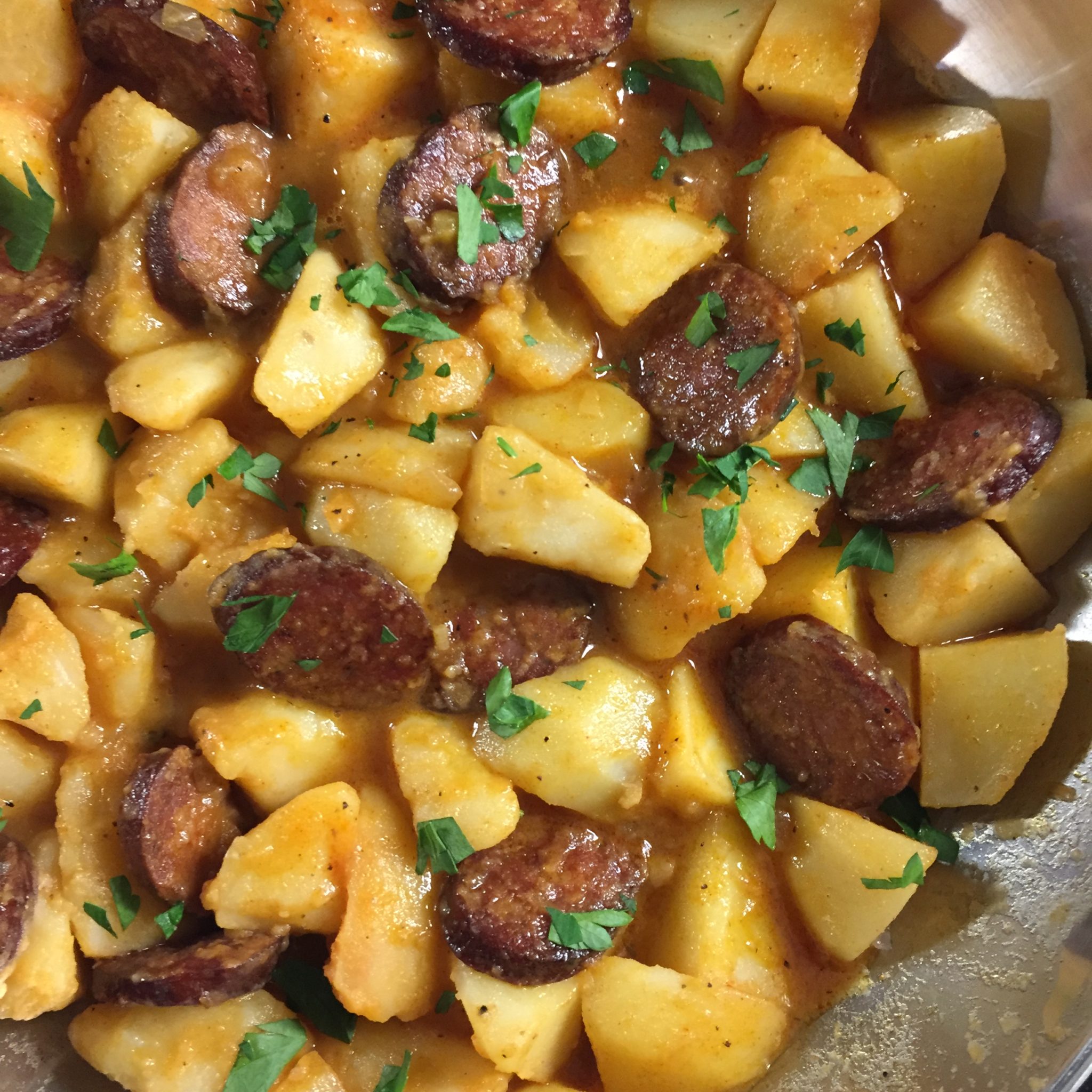 Hungarian Smoked Sausage And Potato Stew The Hungary Soul