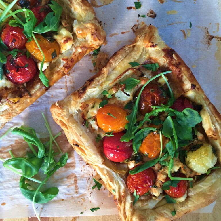 Balsamic Tomato Tarts with Caramelized Leeks and Goat Cheese - The ...