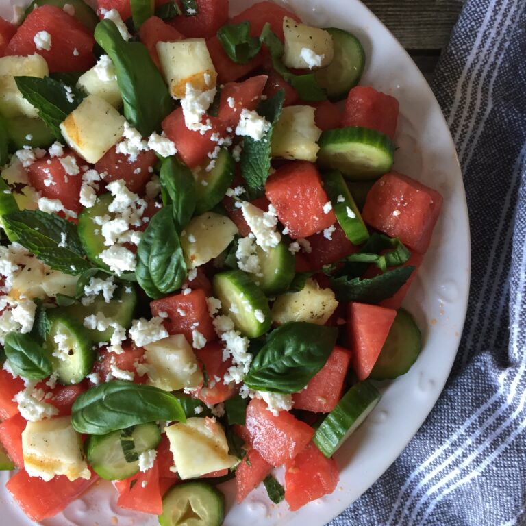 Summer Watermelon and Berry Salad with Balsamic Vinaigrette - The ...