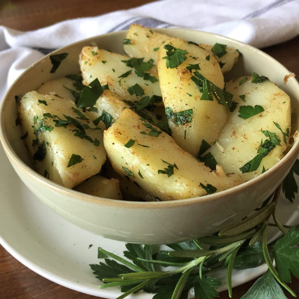 Parsley Potatoes with Brown Butter (Petrezselymes Krumpli) The