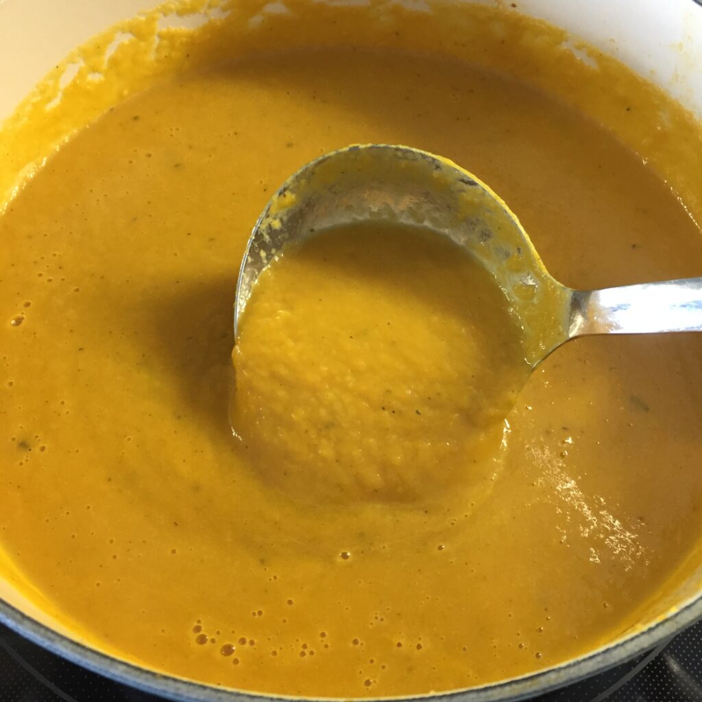 Healthy Roasted Sweet Potato and Carrot Soup with Warm Spices - Vegan ...