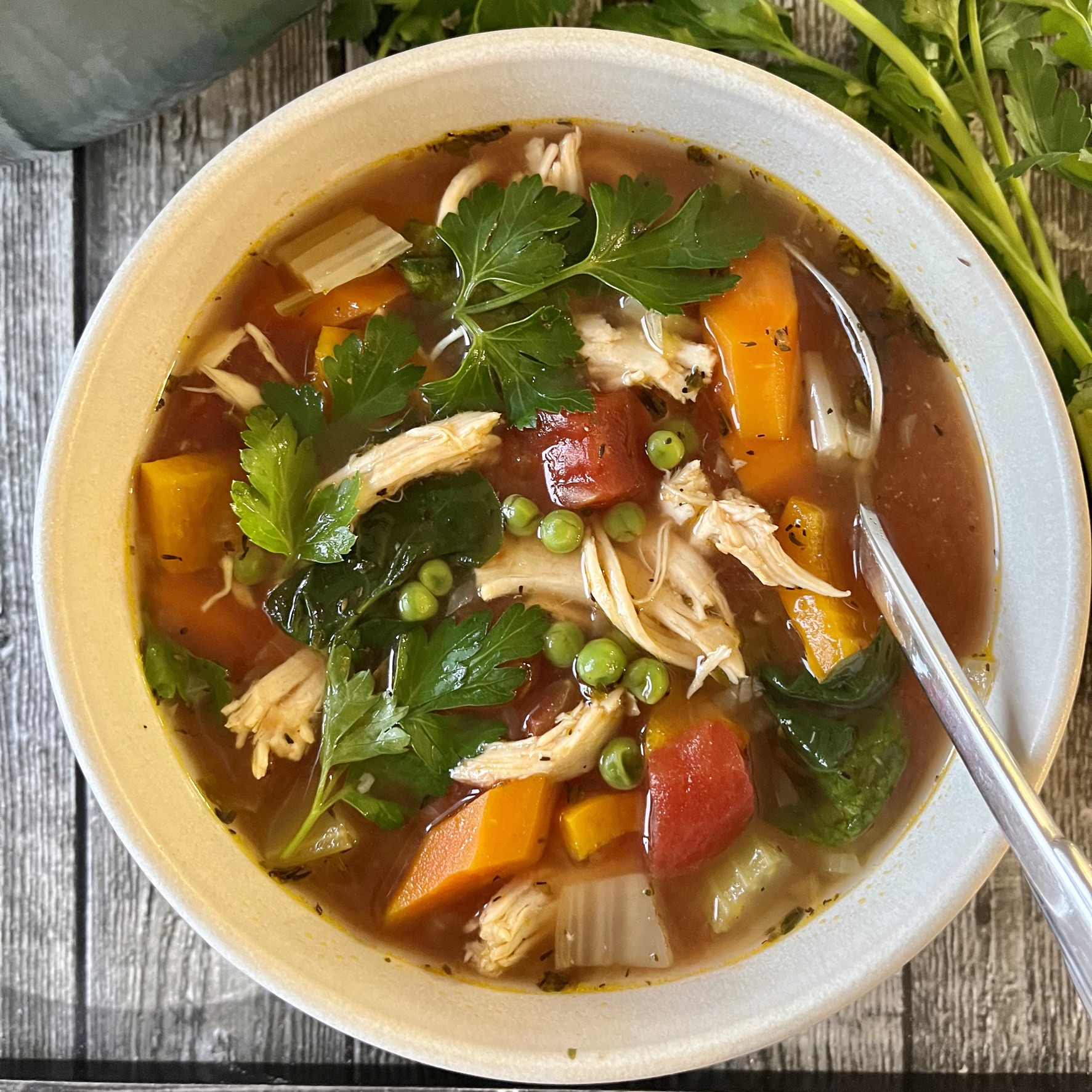 Healthy Chicken Vegetable Soup - The Hungary Soul