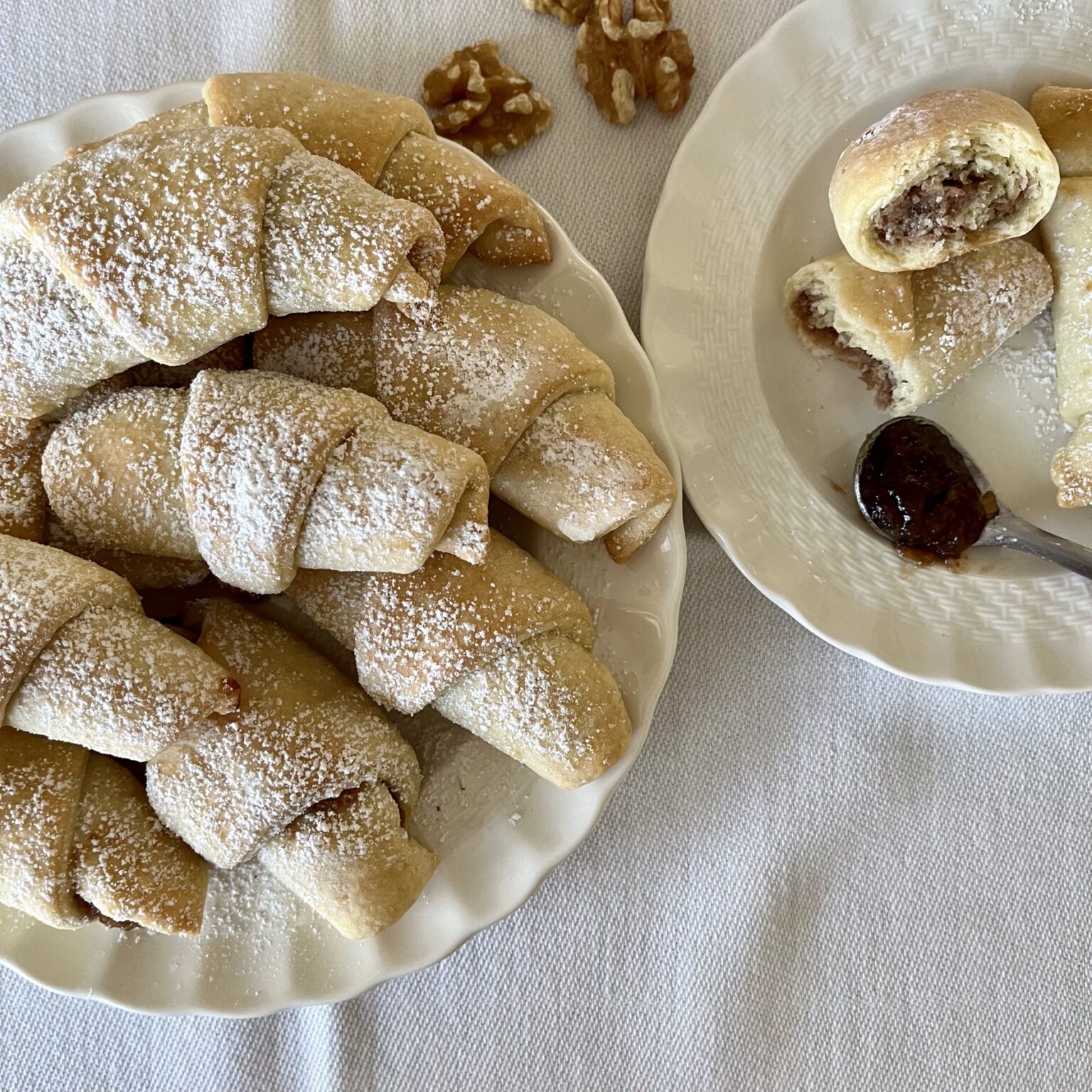 Hungarian Walnut Fig Kifli Cookies - The Hungary Soul