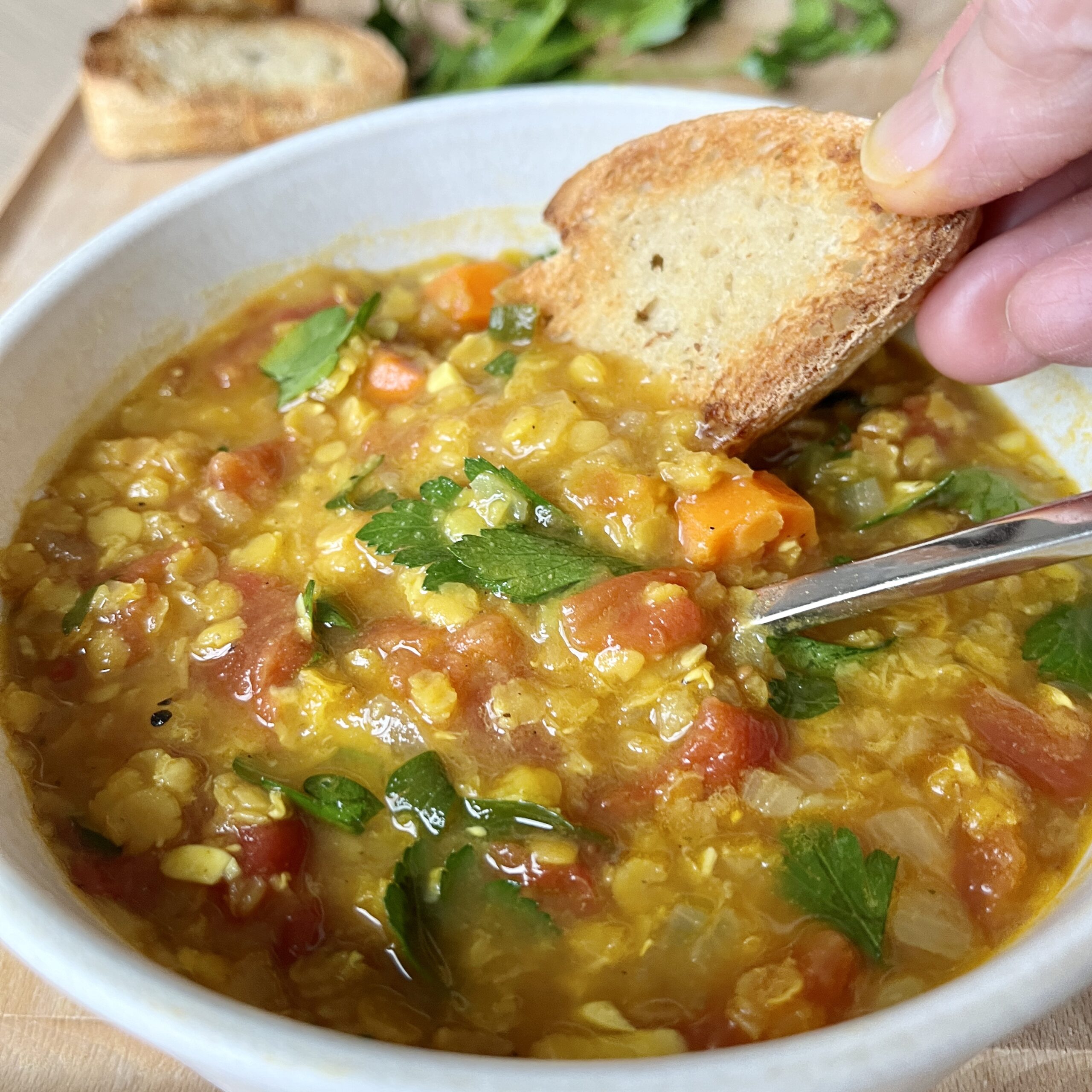 Healthy Vegan Lentil Soup - The Hungary Soul